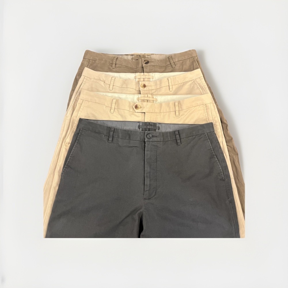 Proper Cloth Bleecker Khaki Cotton Stretch Twill Chino Pants Mens‎  36x31